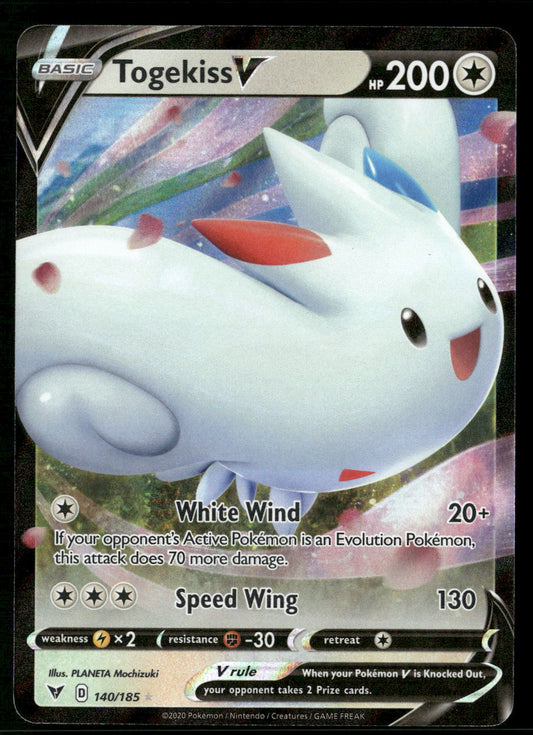 Togekiss V 140/185 SWSH04: Vivid Voltage Ultra Rare NM Pokemon