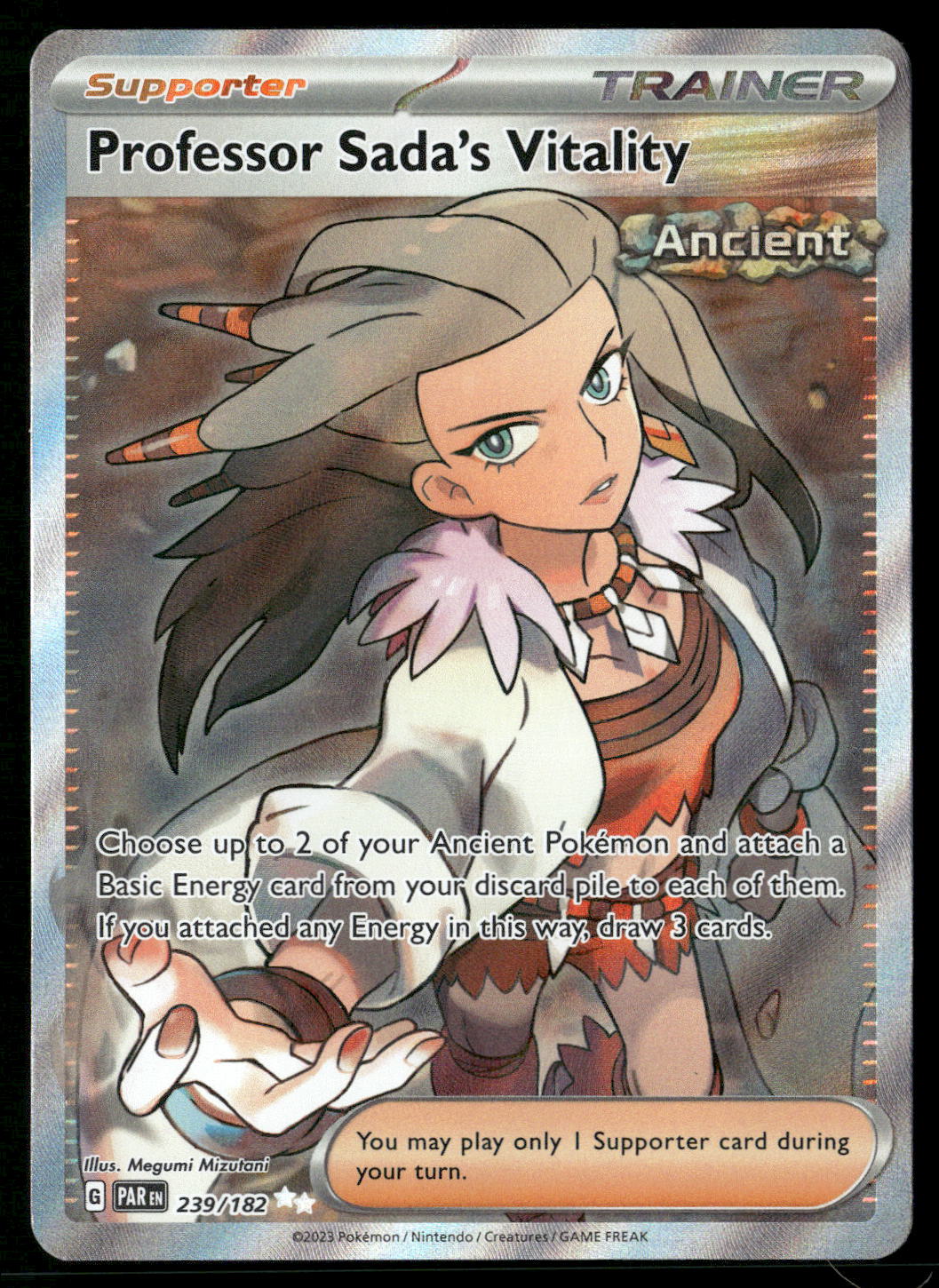 Professor Sada's Vitality 239/182 SV04: Paradox Rift Ultra Rare NM Pokemon