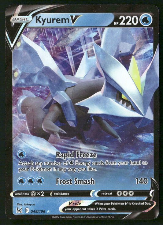 Kyurem V 048/196 SWSH11: Lost Origin Ultra Rare NM Pokemon