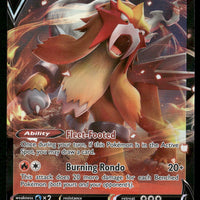 Entei V 022/172 SWSH09: Brilliant Stars Ultra Rare NM Pokemon