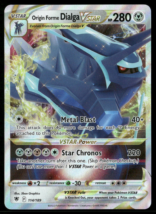 Origin Forme Dialga VSTAR 114/189 SWSH10: Astral Radiance Ultra Rare NM Pokemon