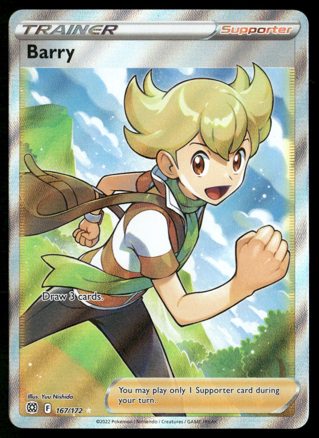 Barry (Full Art) 167/172 SWSH09: Brilliant Stars Ultra Rare NM Pokemon