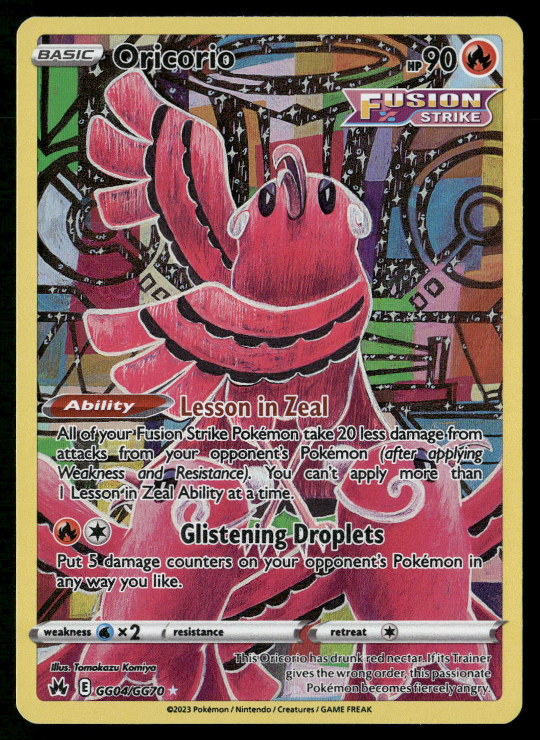 Oricorio GG04/GG70 SWSH: Crown Zenith: Galarian Gallery Ultra Rare NM Pokemon