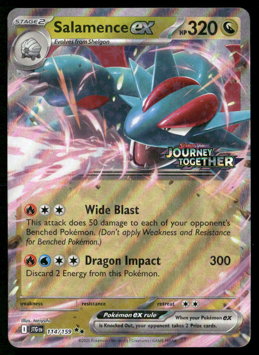 Salamence ex (Journey Together Stamped) 114/159 Journey Together Double Rare NM