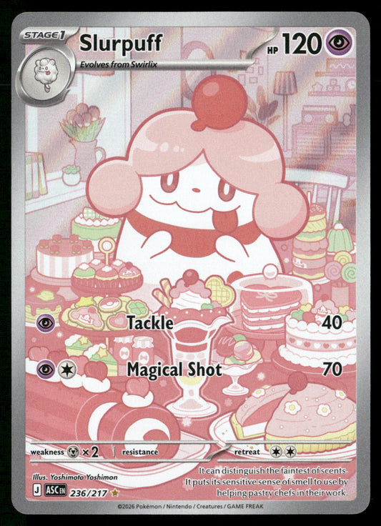 Slurpuff 236/217 ME: Ascended Heroes Illustration Rare NM Pokemon
