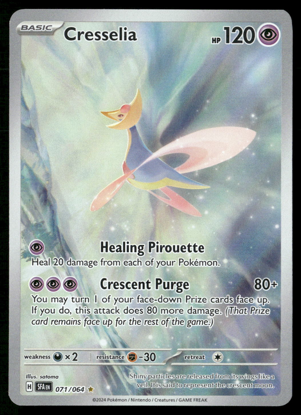 Cresselia 071/064 SV: Shrouded Fable Illustration Rare NM Pokemon