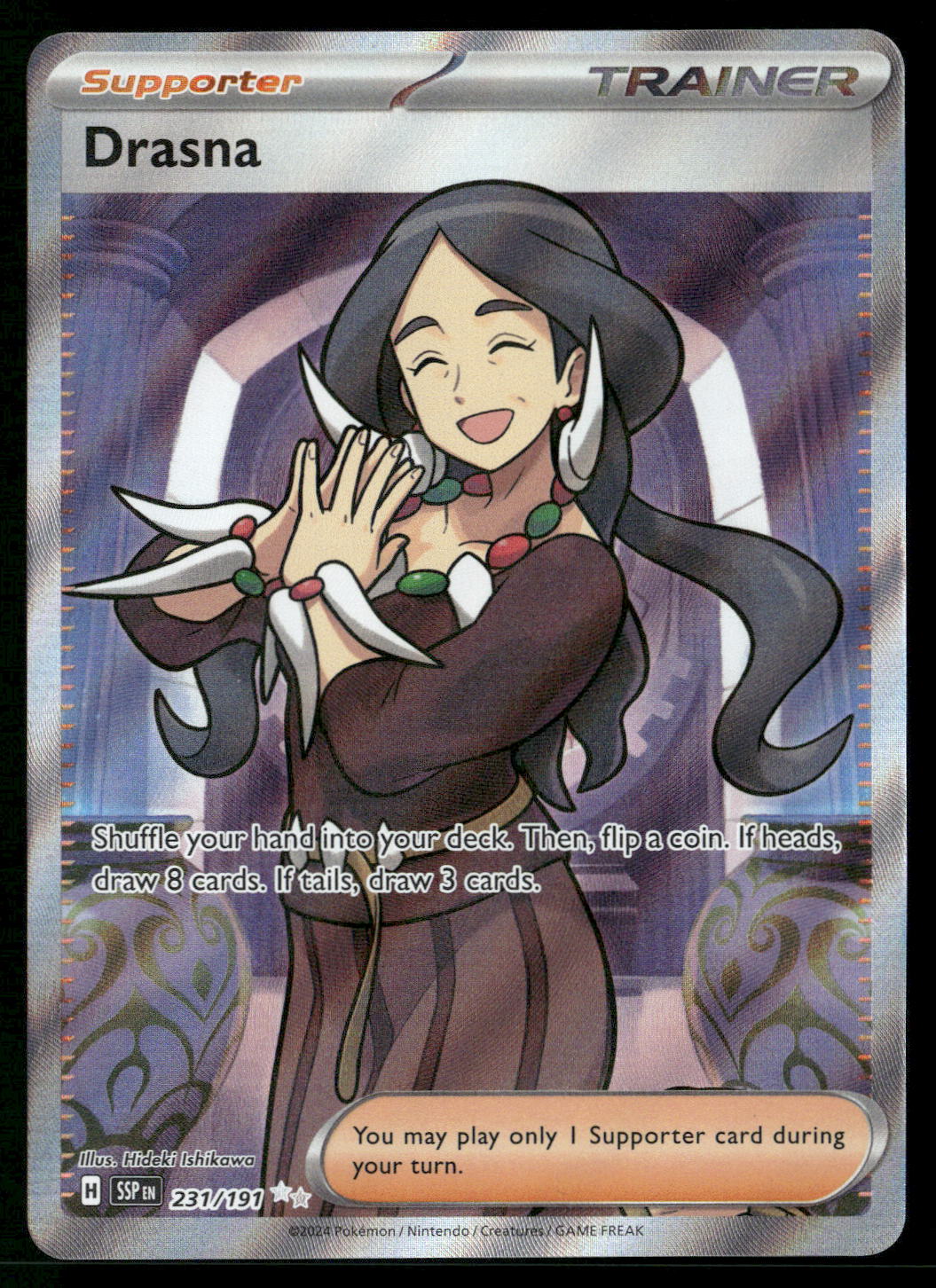 Drasna 231/191 SV08: Surging Sparks Ultra Rare NM Pokemon