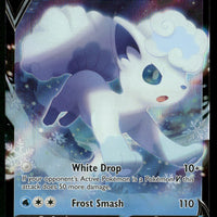 Alolan Vulpix V 033/195 SWSH12: Silver Tempest Ultra Rare NM Pokemon