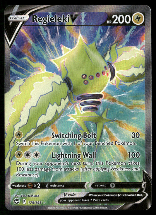 Regieleki V (Full Art) 175/195 SWSH12: Silver Tempest Ultra Rare NM Pokemon