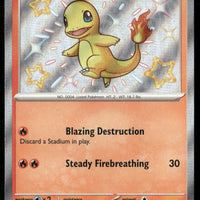 Charmander 109/091 SV: Paldean Fates Shiny Rare NM Pokemon