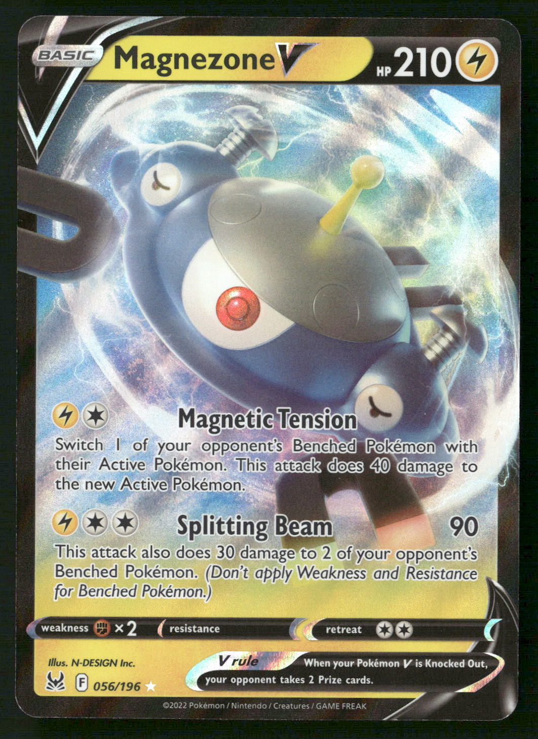 Magnezone V 056/196 SWSH11: Lost Origin Ultra Rare NM Pokemon