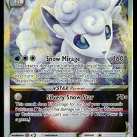 Alolan Vulpix VSTAR 034/195 SWSH12: Silver Tempest Ultra Rare NM Pokemon