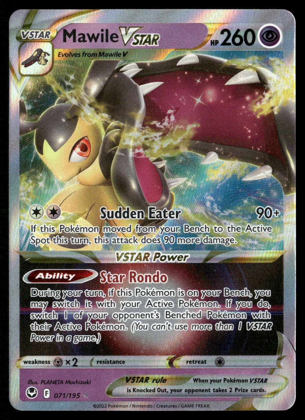 Mawile VSTAR 071/195 SWSH12: Silver Tempest Ultra Rare NM Pokemon
