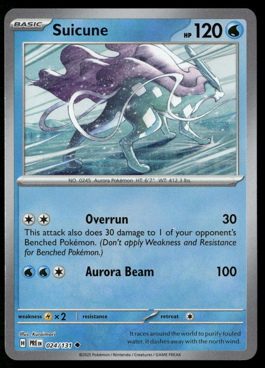 Suicune (Master Ball Pattern) 024/131 SV: Prismatic Evolutions Uncommon NM