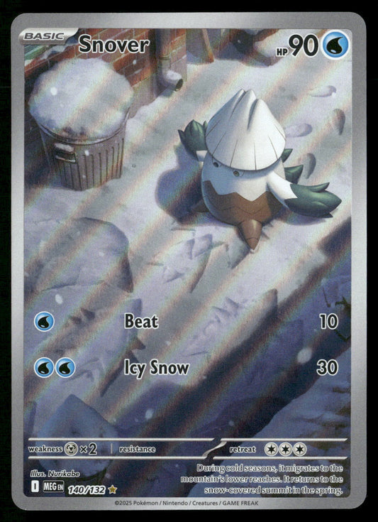 Snover 140/132 ME01: Mega Evolution Illustration Rare NM Pokemon