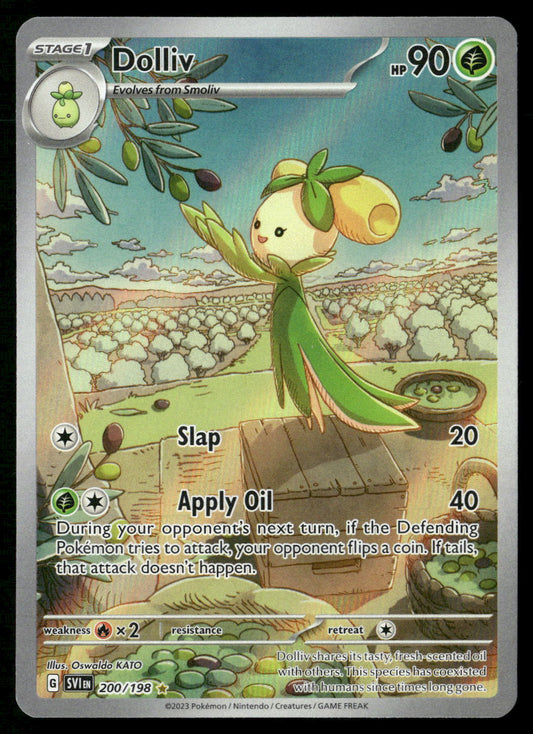 Dolliv 200/198 SV01: Scarlet & Violet Base Set Illustration Rare NM Pokemon