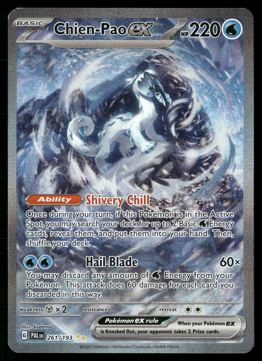 Chien-Pao ex 261/193 SV02: Paldea Evolved Special Illustration Rare NM Pokemon