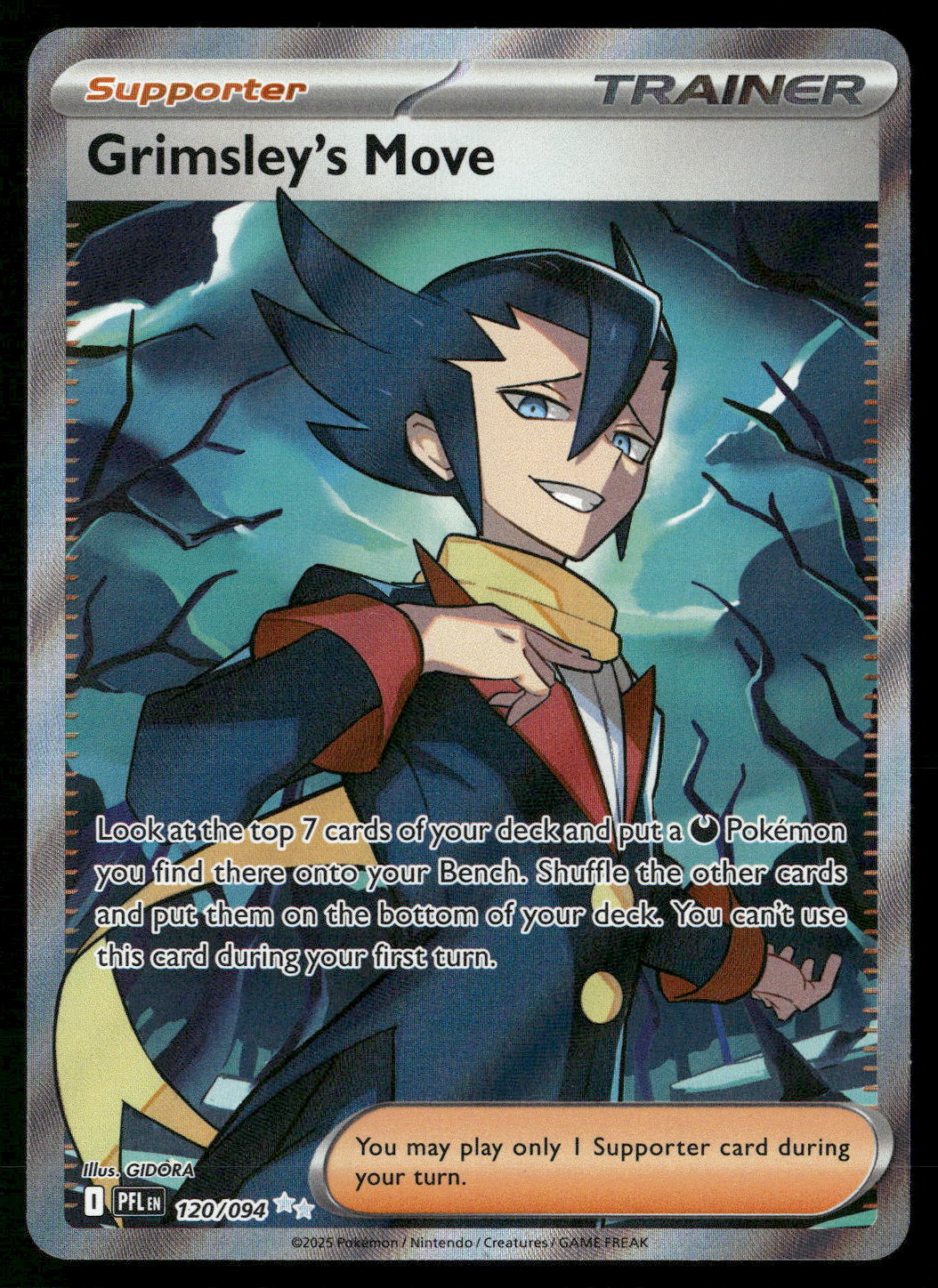 Grimsley's Move 120/094 ME02: Phantasmal Flames Ultra Rare NM