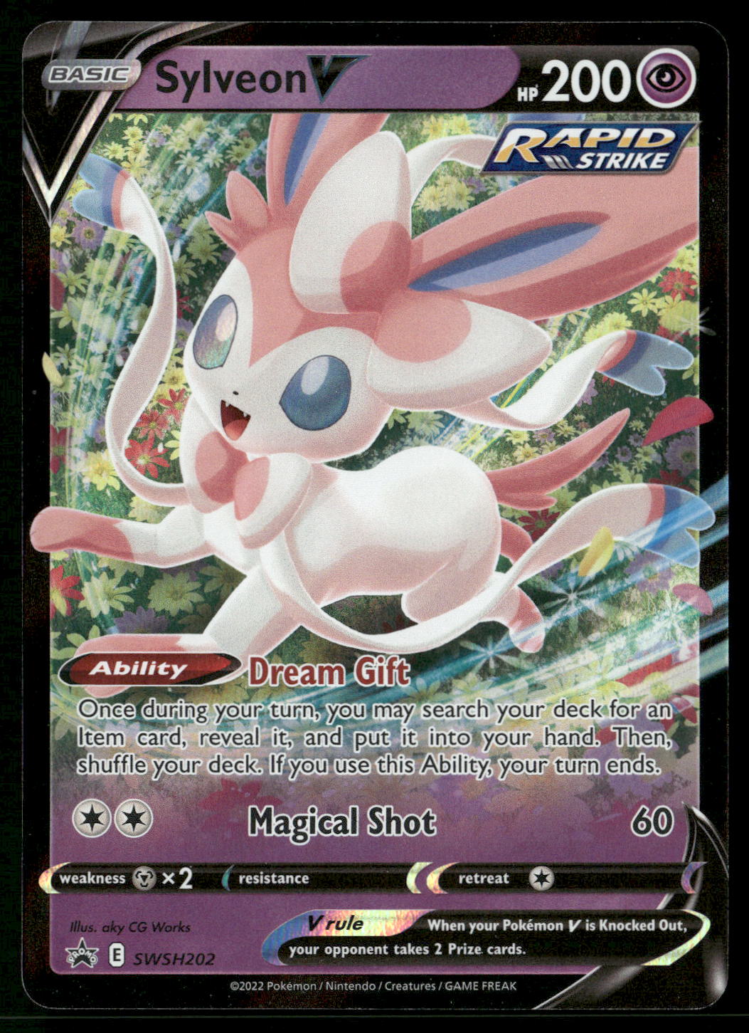 Sylveon V SWSH202 SWSH: Sword & Shield Promo Cards Promo NM Pokemon
