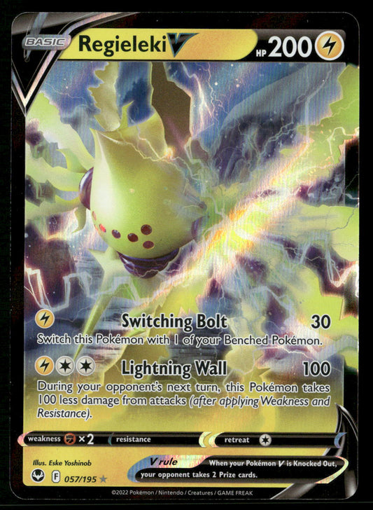 Regieleki V 057/195 SWSH12: Silver Tempest Ultra Rare NM Pokemon