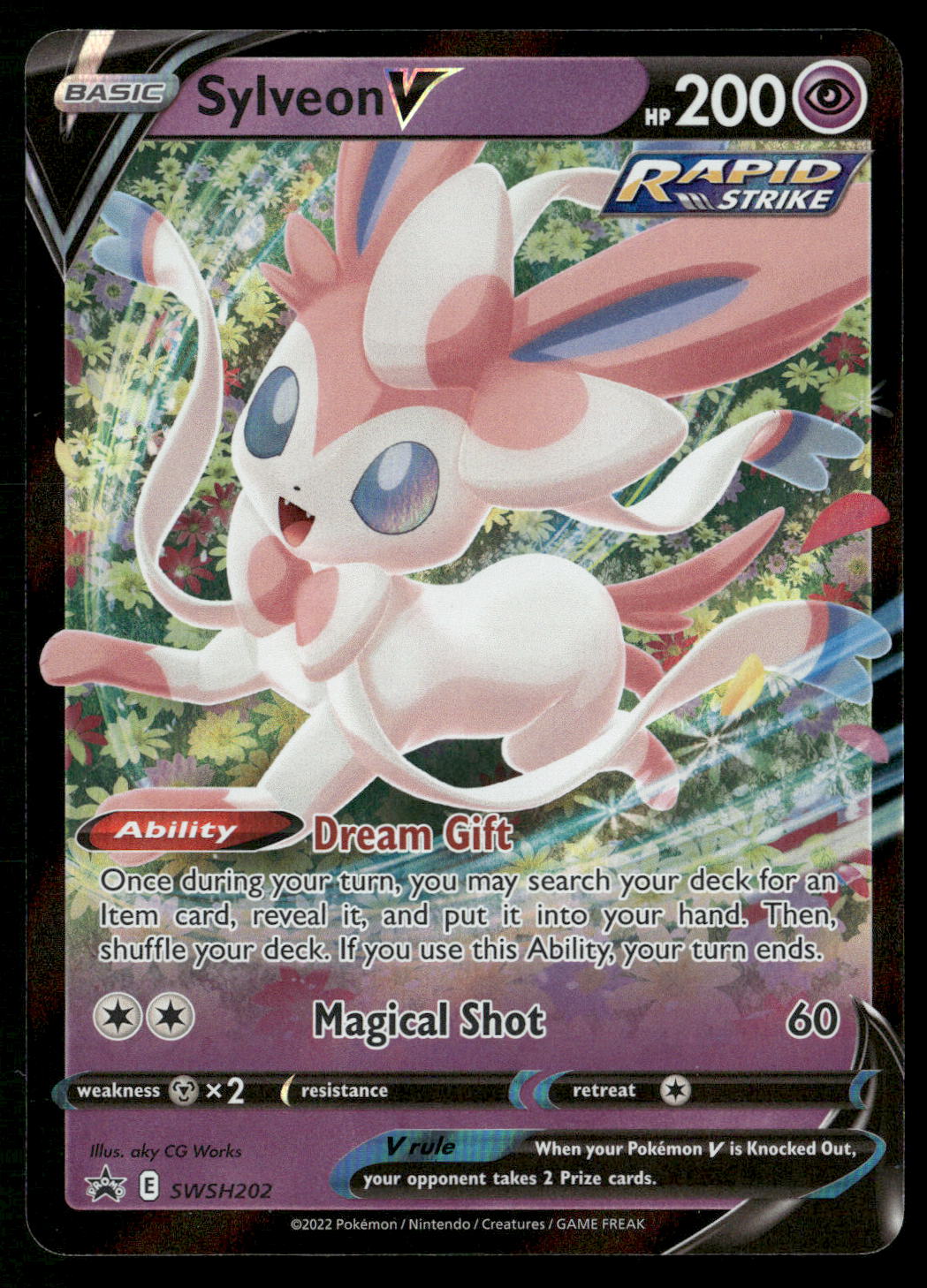 Sylveon V SWSH202 SWSH: Sword & Shield Promo Cards Promo NM Pokemon