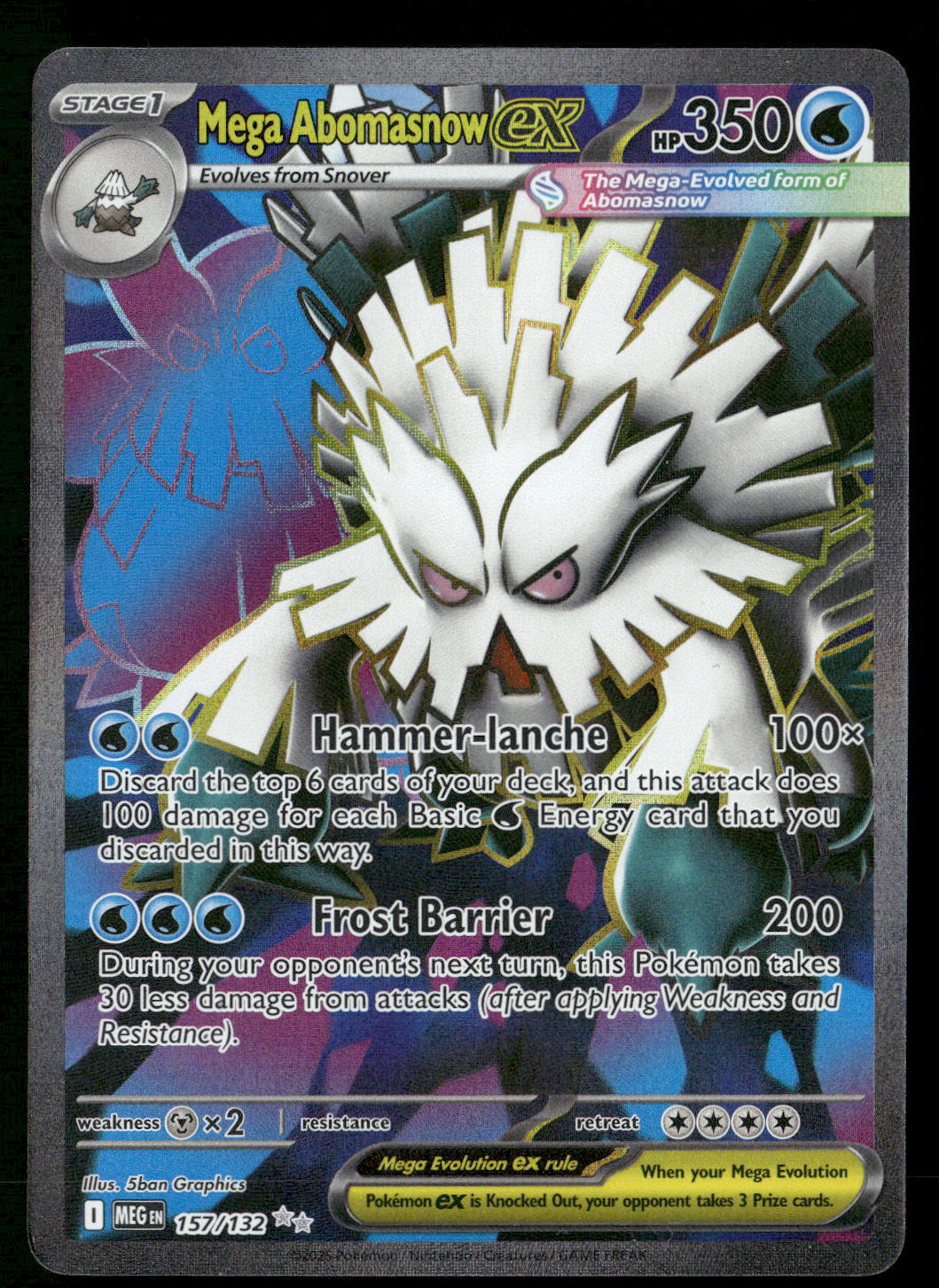 Mega Abomasnow ex 157/132 ME01: Mega Evolution Ultra Rare NM