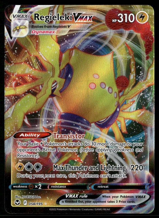 Regieleki VMAX 058/195 SWSH12: Silver Tempest Ultra Rare NM Pokemon