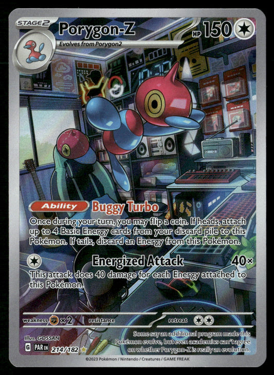 Porygon-Z 214/182 SV04: Paradox Rift Illustration Rare NM Pokemon