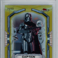 2022 Topps Finest Captain Phasma Gold Refractor PSA 9