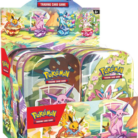 Prismatic Evolutions Mini Tin Display