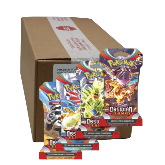 Obsidian Flames Sleeved Booster Case